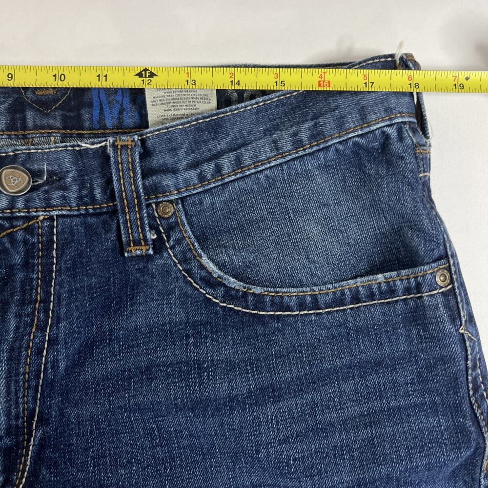 Ariat Jeans Mens 36X30 Blue M2 Relaxed Boot Cut Workwear Western Rodeo - Picture 5 of 10